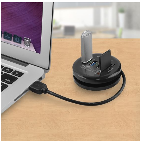 mbeat Portable USB 3.0 Hub and Card Reader