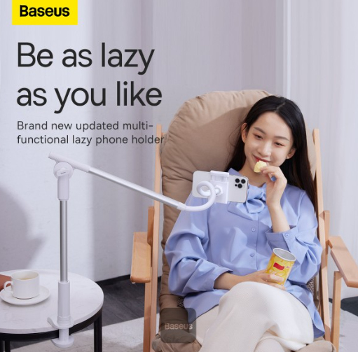 Baseus Unlimited Adjustment Lazy Phone Holder Silver