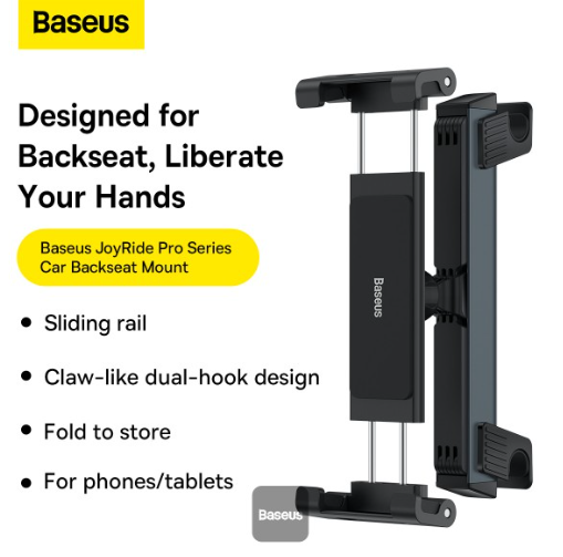 Baseus Backseat Car Mount Tablet Holder Black