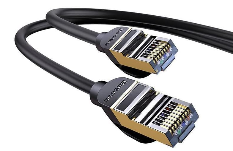 Baseus High Speed Cat 7 RJ45 10 Gigabit Network Cable (Round Cable) 10m Black