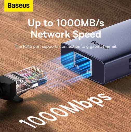 OS-Baseus UltraJoy Series 4-Port HUB Space Grey（Type-C to USB3.0*4）