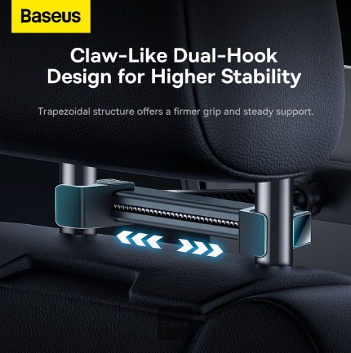 Baseus Backseat Car Mount Tablet Holder Black