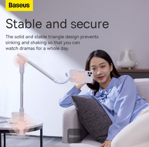 Baseus Unlimited Adjustment Lazy Phone Holder Silver