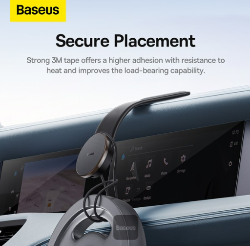 Baseus C02 Pro Series Magnetic Wireless Charging Car Phone Mount Black