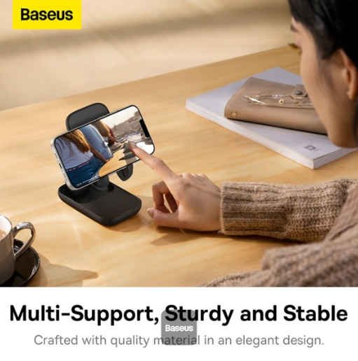 Baseus Seashell Series Folding Phone Stand Cluster Black