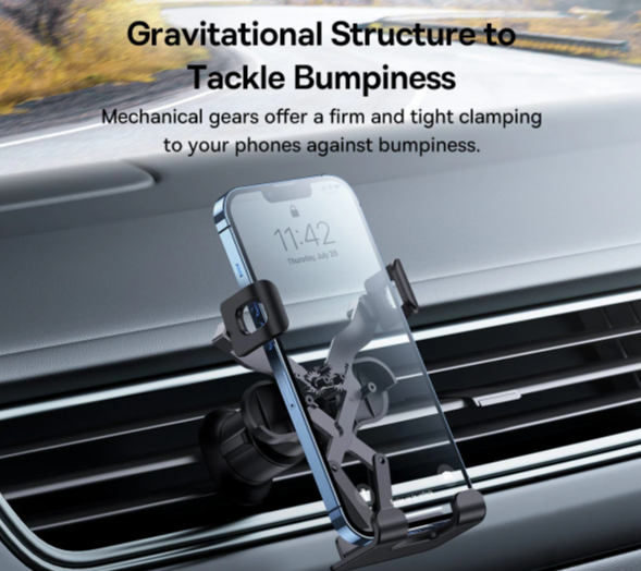 Baseus Stable Gravitational Car Mount Lite (Air Outlet Version) Black