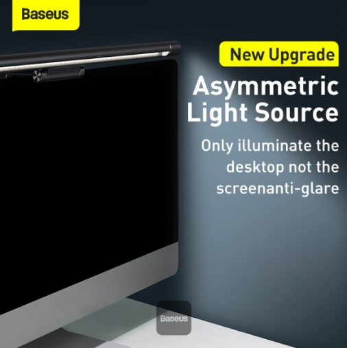 Baseus i-wok Series USB Asymmetric Light Source Screen Hanging Light (Youth) Black