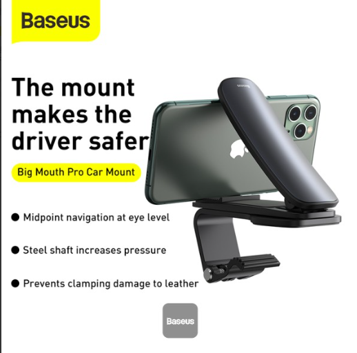 Baseus Big Mouth Pro Phone Car Mount Black