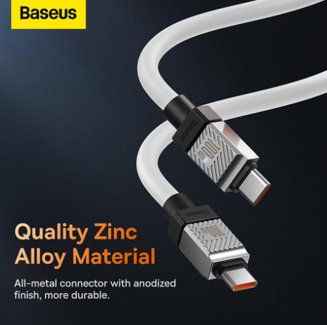 Baseus Dynamic Series Fast Charging Data Cable Type-C to Type-C 100W 1m White