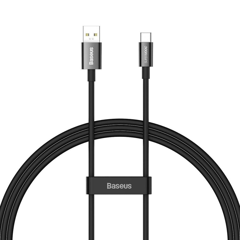 Baseus Superior Series (SUPERVOOC) Fast Charging Data Cable USB to Type-C 65W 1m Black