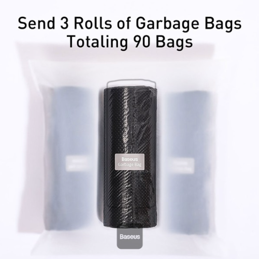 Baseus Large Garbage Bag for Back Seat of Cars Black