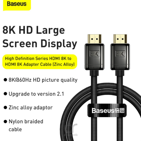 Baseus High Definition Series HDMI to HDMI Adapter Cable 3M Black