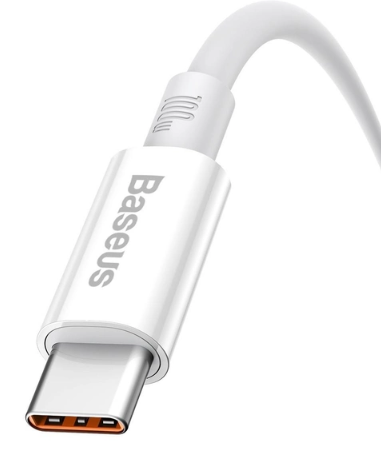 Baseus Superior Series Fast Charging Data Cable USB to Type-C 100W 1m Moon White