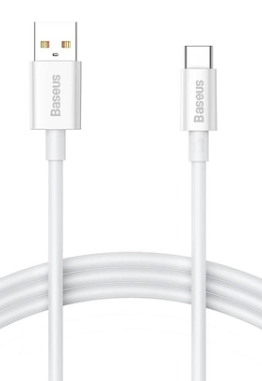 Baseus Superior Series Fast Charging Data Cable USB to Type-C 100W 1m Moon White