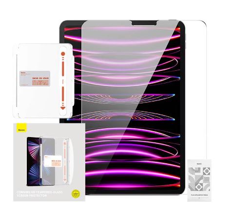 Baseus Crystal Series HD Tempered Glass Screen Protector for iPad Pro 11" & iPad Air4/Air5 10.9" - Clear