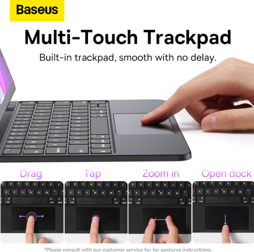 Baseus Brilliance Series Magnetic Keyboard Case for iPad Air4/Air5 10.9″ & iPad Pro 11″ - Black