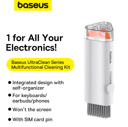 Baseus UltraClean Series Multifunctional Cleaning Kit Moon White