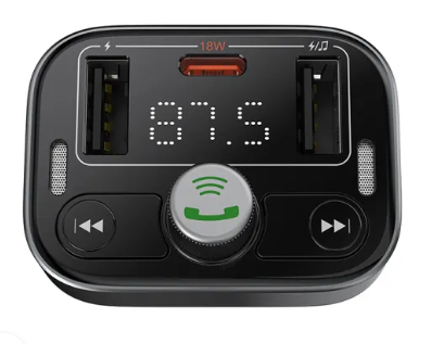 Baseus S-09 Pro Series Car FM Transmitter Cluster Black