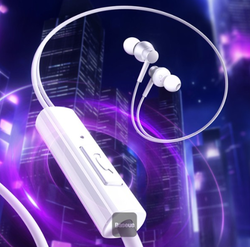 Baseus Encok HZ11 Wired Earphones Moon White