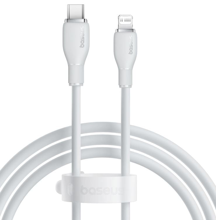 Baseus Pudding Series Fast Charging Cable USB to iPhone 2.4A 1.2m Stellar White