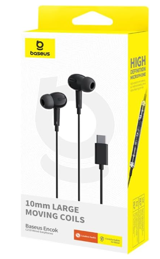 Baseus Encok CZ18 Wired Earphones - Black