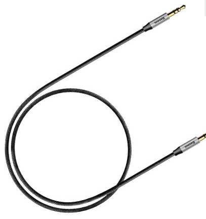 Baseus Yiven Audio Cable（Male to Male) M30, 1.5m Silver+Black