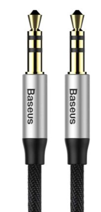 Baseus Yiven Audio Cable（Male to Male) M30, 1.5m Silver+Black