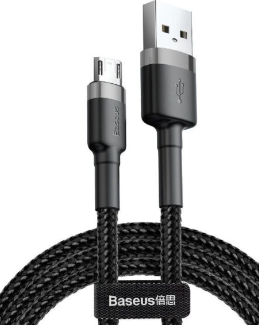 Baseus Cafule Cable Usb For Micro 2.4A 0.5M Gray+Black