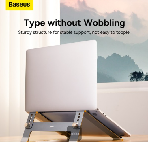 Baseus UltraStable Series Desktop Laptop Stand (4-Gear Adjustable) Space Grey