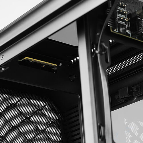 Antec Dark Cube MATX case with dual front Panel Aluminum Alloy Body