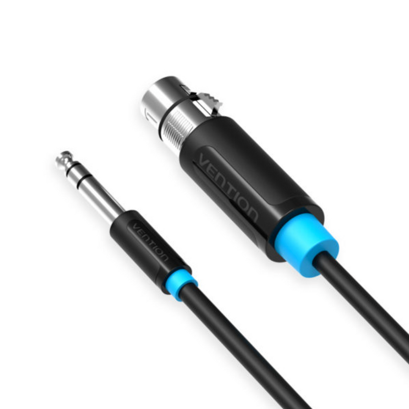 Vention 6.35mm TRS Male to XLR Female Audio Cable 2M Black