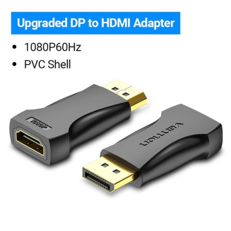 Vention DisplayPort Male to HDMI Female 4K Adapter Black