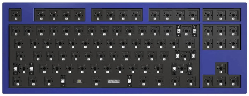 Keychron Q3 ANSI 80% TKL Layout 87 Key Blue Full Assembled - Brown Switch RGB Hot-Swap Gateron G pro Mechanical Wired Normal Profile QMK Custom Keyboard