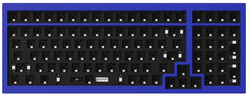 Keychron Q5 ANSI 96% Layout 100 Key Blue Full Assembled Knob Brown Switch RGB Hot-Swap Gateron G pro Mechanical Wired Normal Profile QMK Custom Keyboard