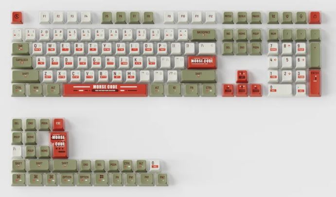 Keychron OEM Dye-Sub PBT Keycap Set - Morse Code