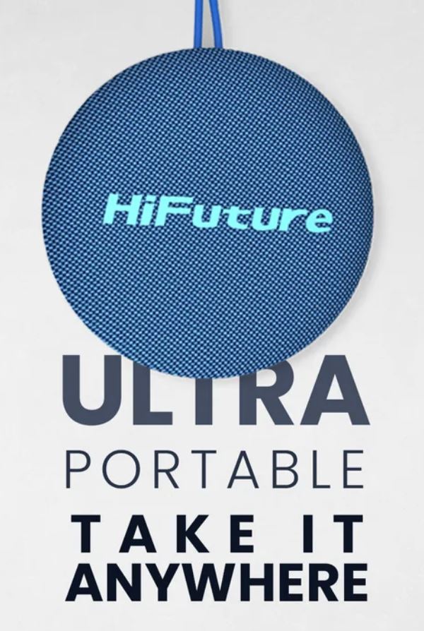 HiFuture Altus Outdoor Bluetooth Speaker 10W, 8 hours Playtime, Blue