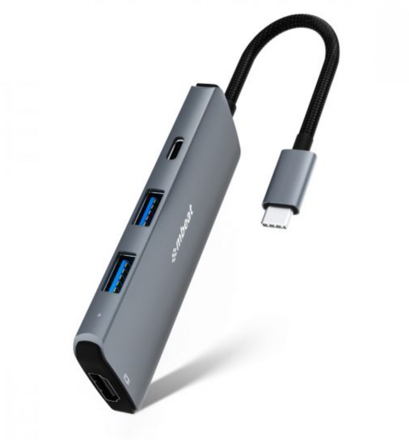 mbeat "Elite" 7-in-1 Multi-Port USB-C 3.2 Hub with 8K HDMI Video, 10Gbps Data, Space Grey