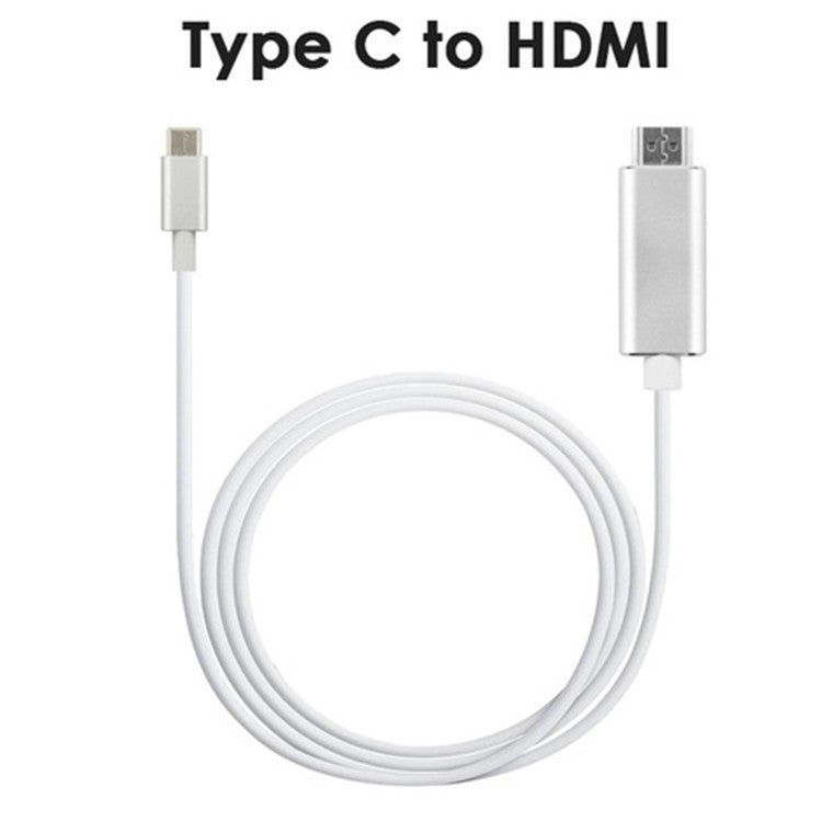 8Ware USB Type-C to HDMI Cable M/M White - 2m